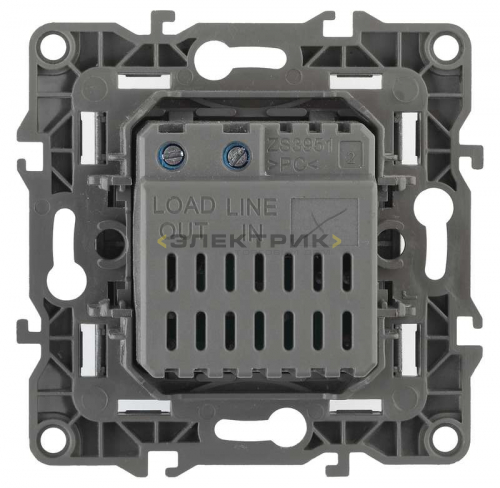 Светорегулятор поворотно-нажимной 400Вт графит 12-4101-12 ЭРА