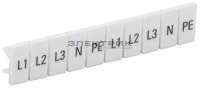 Маркеры для клемм КПИ-2.5кв.мм с символами "L1; L2; L3; N; PE" IEK