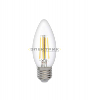 Лампа светодиодная филаментная PLED OMNI FL CL С35 8Вт Е27 4000К 760Лм 35х110мм JazzWay