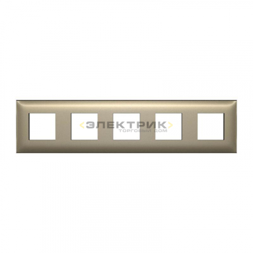 Рамка пятиместная универсальная золотистый жемчуг ARTLEBEDEV Avanti DKC