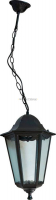 Светильник садово-парковый шестигранный на цепочке черный "Классика" PL6205 100Вт Е27 195х870мм IP44