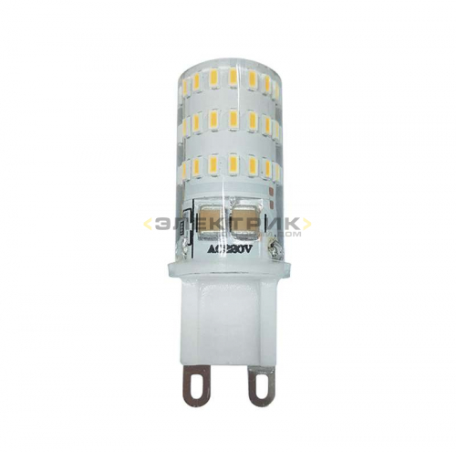 Лампа светодиодная силикон PLED-G9 CL 5Вт G9 2700К 320Лм 16х50мм JazzWay