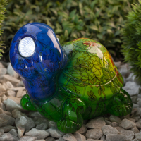 Светильник садовый "Черепаха" ERAFYS01-06 на солнечной батарее полистоун 13см IP44 ЭРА