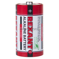 Алкалиновая батарейка тип С/LR14 1.5В (уп.2шт) REXANT