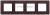 Рамка четырехместная универсальная стеклянная бордо/антрацит 14-5104-25 Elegance ЭРА