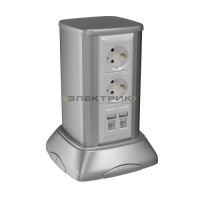 Мини-колонна для электронной установки 0.25м алюминиевая серебристый металлик DKC