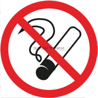 Табличка ПВХ информационный знак Курить запрещено 200х200мм REXANT