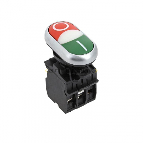 Кнопка LA32HND "Пуск-Стоп" красно-зеленая с подсветкой 24В DC NO+NC PROxima EKF