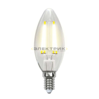 Лампа светодиодная диммируемая филаментная FL CL C35 5Вт Е14 3000К 450Лм 35х100мм Uniel