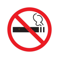 Наклейка курить запрещено 200х200мм REXANT