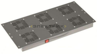 Модуль потолочный вентиляторный 6 вентиляторов с термостатом для крыши 800мм RAL9005 DKC