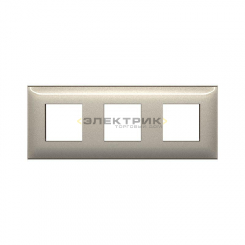 Рамка трехместная универсальная кремовый жемчуг ARTLEBEDEV Avanti DKC