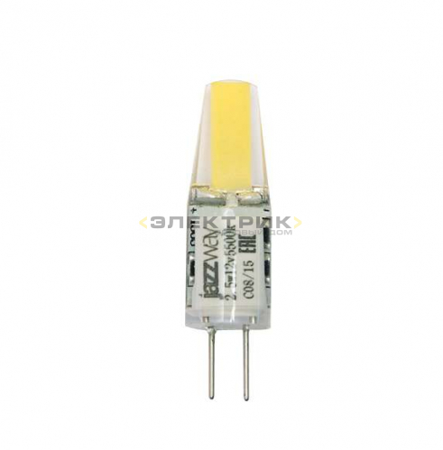 Лампа светодиодная силикон PLED-G4 CL 2.5Вт G4 5500К 200Лм 12В 10х39мм JazzWay