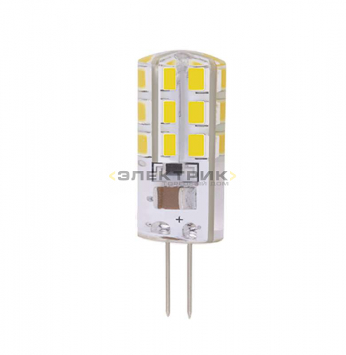 Лампа светодиодная керамика PLED-G4 CL 5Вт G4 2700К 400Лм 15х47мм JazzWay