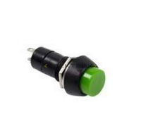Выключатель-кнопка 250В 1А (2с) зеленая REXANT