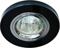 Светильник встраиваемый черный хром DL8060-2 под лампу G5.3 90х23мм IP20 FERON