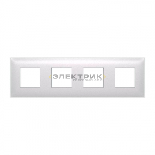Рамка четырехместная универсальная белый жемчуг ARTLEBEDEV Avanti DKC