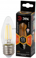 Лампа светодиодная филаментная F-LED FL CL С35 11Вт Е27 2700К 1430Лм 35х100мм ЭРА
