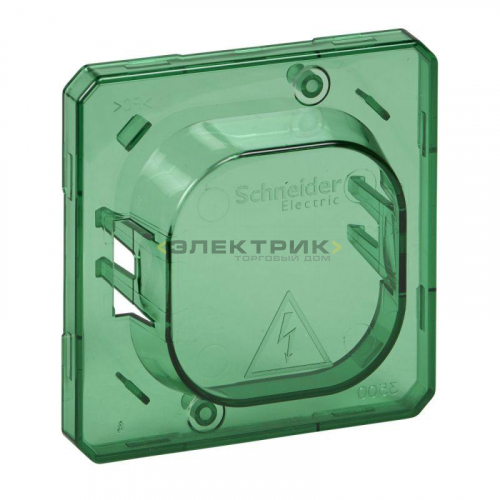 Крышка для защиты выключателя и розетки от загрязнения зеленый Merten Schneider Electric