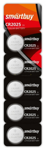 Литиевый элемент питания CR2025 (блистер 5шт, цена за 1шт) Smartbuy