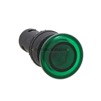 Кнопка SW2C-MD грибок зеленая с подсветкой 24В NO PROxima EKF