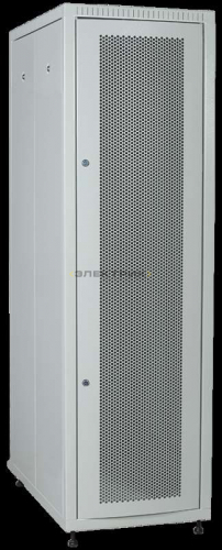Шкаф сетевой LINEA E 24U 600х1000мм двери 2шт перфорированная и металлическая серый ITK