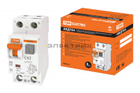 Автоматический выключатель дифференциального тока АВДТ64 2Р(1Р+N) C63 300мА 6кА тип А защита 265В TD