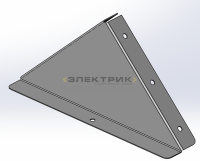 Заглушка к двускатной крышке основание 41x1000мм сталь 0.8мм цинк-ламель DKC