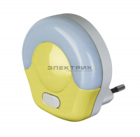 Светильник-ночник с выключателем желтый NNL-SW04 0,5Вт Navigator
