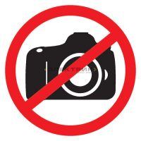 Табличка ПВХ запрещающий знак Фотосъемка запрещена 150х150мм REXANT