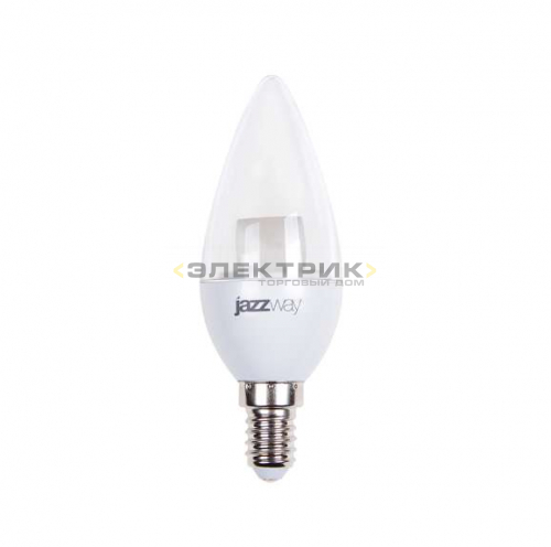 Лампа светодиодная PLED-SP CL С37 7Вт Е14 3000К 540Лм 37х110мм JazzWay