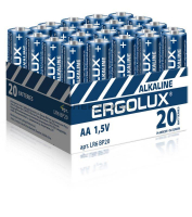 Элемент питания алкалиновый AA/LR6 1.5В Alkaline BP-20 ПРОМО (уп.20шт) Ergolux