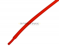 Термоусадочная трубка 1.5/0.75мм красная 1м REXANT