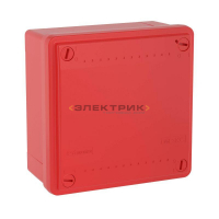 Коробка распределительная ОП 100х100х50мм гладкие стенки красная IP56 DKC