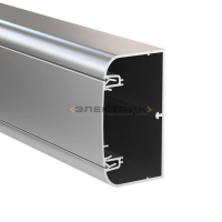 Кабель-канал алюминиевый 90х50х2000мм серебристый металлик DKC
