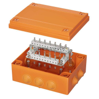 Коробка пластиковая FS с кабельными вводами и клеммниками IP55 240х190х90мм 40р 450V 6A 4кв.мм DKC