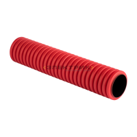 Труба гофрированная ПНД d63мм двустенная с зондом красная (уп.50м) PROxima EKF