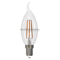 Лампа светодиодная диммируемая филаментная FL CL CW35 9Вт Е14 3000K 750Лм 35х120мм Uniel