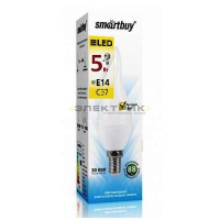 Лампа светодиодная FR CW37 5Вт Е14 3000К 400Лм 37х110мм Smartbuy