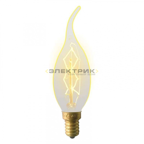 Лампа накаливания золото CL CW35 60Вт Е14 250Лм 35х123мм Uniel