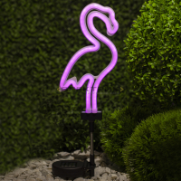 Светильник садовый неоновый "Фламинго" ERASF012-30 на солнечной батарее 75см IP44 ЭРА