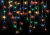 Гирлянда светодиодная бахрома 100LED 2х0,5м (с проводом 3,5м) многоцветный RGB 220В прозрачный прово