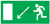 Наклейка "Направление к эвакуационному выходу налево вниз" для светильника NEF-07 310х90мм Navigator