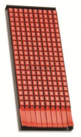 Маркер для кабеля сечением 0.5-1.5мм пустой красный (уп.200шт) DKC