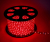 Шнур светодиодный дюралайт свечение с динамикой красный 3Вт 220В 1.6Вт/м d13мм (уп.100м) IP44 КОСМОС