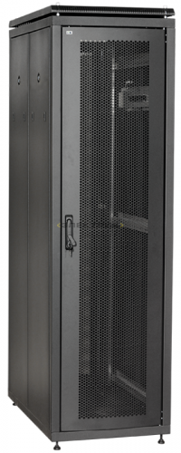 Шкаф сетевой LINEA N 19 дюймов 42U 600х800мм перфорированная передняя дверь черный ITK