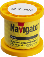 Припой с канифолью ПОС-61 катушка d1мм 100г Navigator