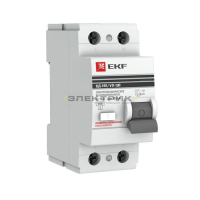 Выключатель дифференциального тока УЗО ВД-100 2Р 40А 30мА тип A электронный PROxima EKF