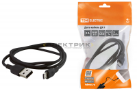 Дата-кабель ДК 1 USB-micro USB 1м черный TDM