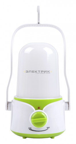 Аккумуляторный кемпинговый фонарь белый/зеленый 45LED 4В 2,5Ач Smartbuy